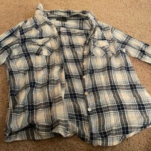 Plaid, silver blue bottom down top
